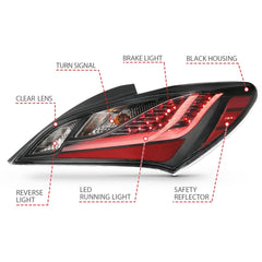 AnzoUSA 321347 LED Taillights Smoke