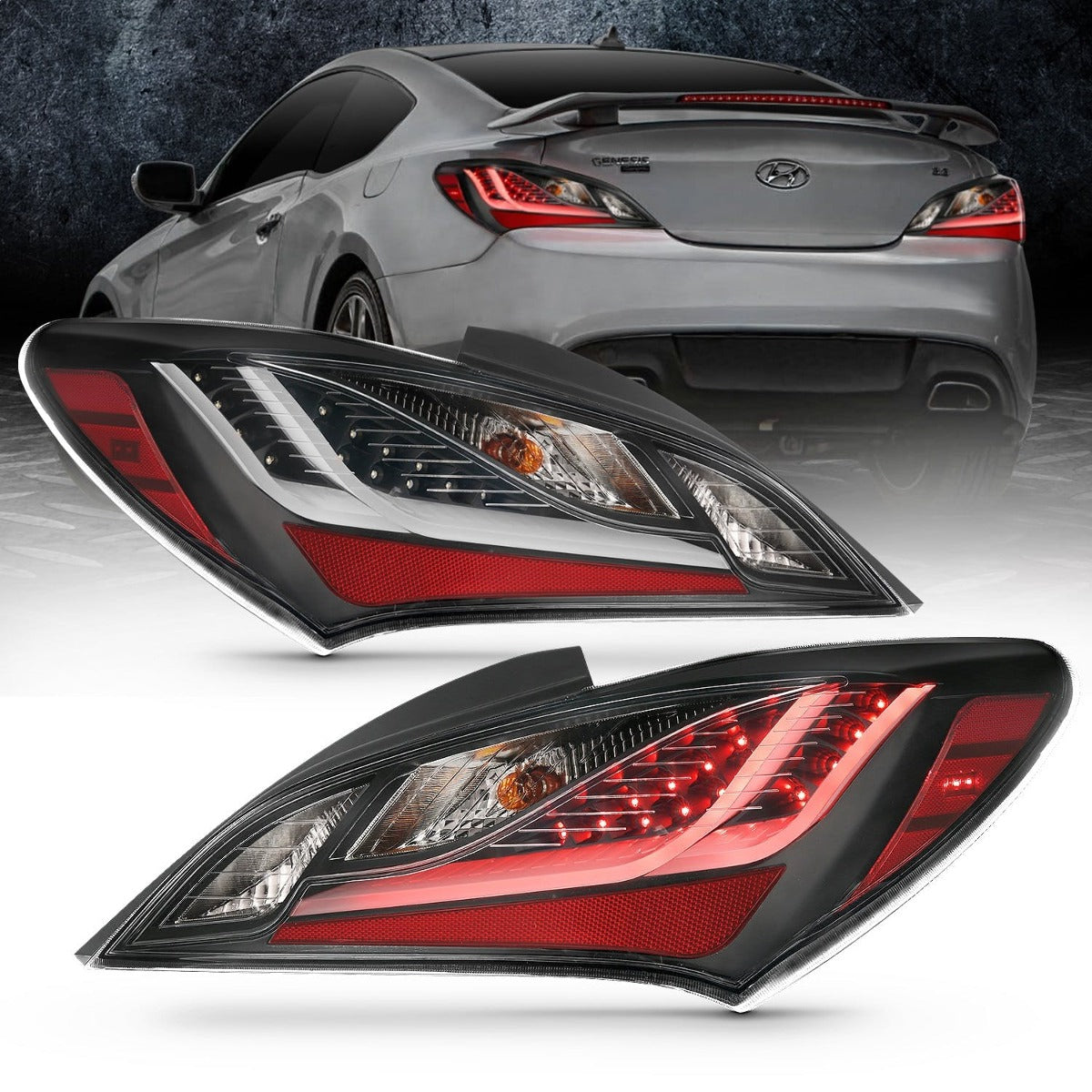 AnzoUSA 321347 LED Taillights Smoke