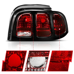 AnzoUSA 321350 Taillight Dark Red Lens (OE Style)