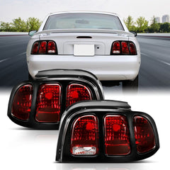 AnzoUSA 321350 Taillight Dark Red Lens (OE Style)