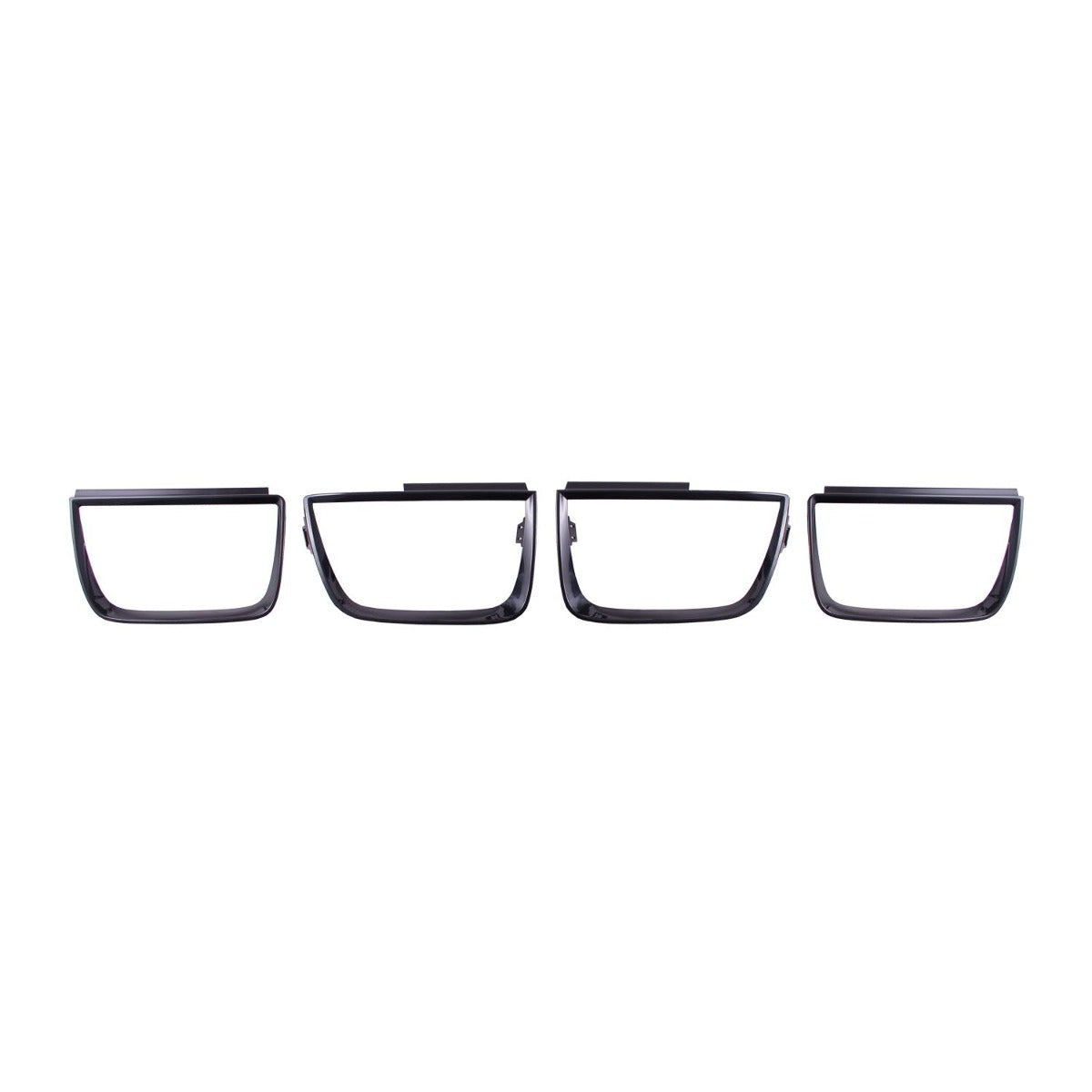 AnzoUSA 351002 Taillight Bezels - 4pc Gloss Black