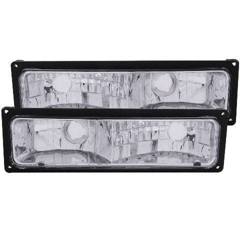AnzoUSA 511033 Euro Parking Lights Black