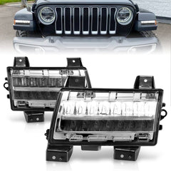 AnzoUSA 511086 LED Side Markers Chrome Housing Clear Lens with Sequential Signal