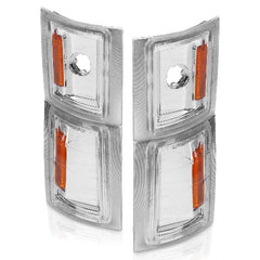 AnzoUSA 521041 Corner Lights Clear Lens with Amber Reflector