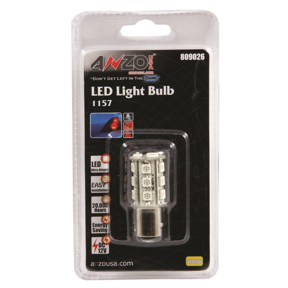 AnzoUSA 809026 LED 1157 Amber - 18 LED's 1 3/4" Tall