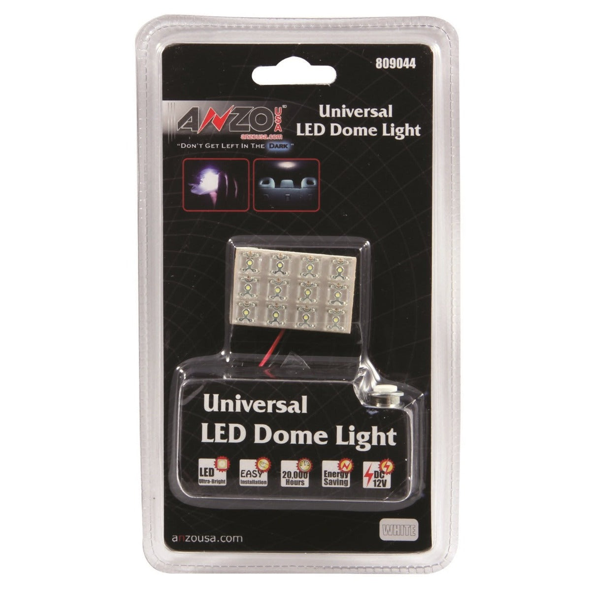 AnzoUSA 809044 LED Dome Light - 12 LED Universal 1.5" x 1"