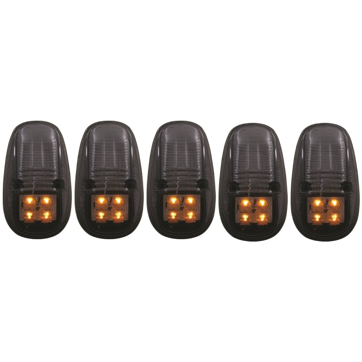 AnzoUSA 861098 LED Cab Roof Light Kit Smoke 5pc