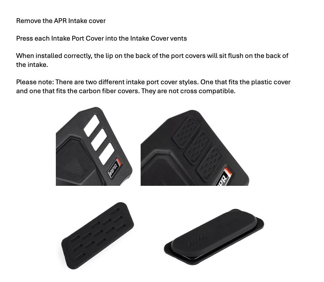 APR Audi, Volkswagen (2.0) Engine Cold Air Intake Heat Shield PN. CI100052-F