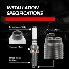 APR Audi, Bentley, Lamborghini, Porsche... (2.0, 2.5, 2.9, 3.0, 3.7, 4.0) Spark Plug PN. Z1004081