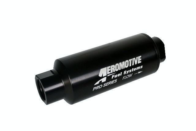 Aeromotive Fuel System 12310 Pro-Series, In-Line Fuel Filter (AN-12) 10 micron fabric element