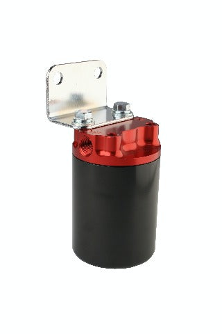Aeromotive Fuel System 12317 SS Serier Canister Style Fuel Filter Anodized Black/Red 10 Micron Element