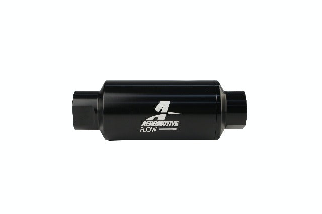 Aeromotive Fuel System 12321 Filter, In-Line AN-10 Size, Black, 10 Micron