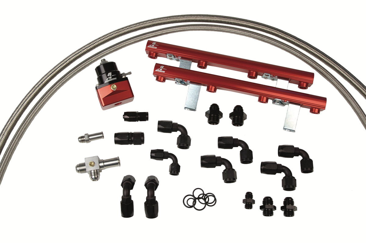 Aeromotive Fuel System 14120 1996 thru 1998 1/2  Ford DOHC 4.6 Liter Fuel Rail System (Cobra)