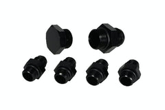 Aeromotive Fuel System 15202 A4 Regulator Fitting Kit (for two (2) carbs) (4) AN-06, (1) AN-10, (1)AN-10 Plug