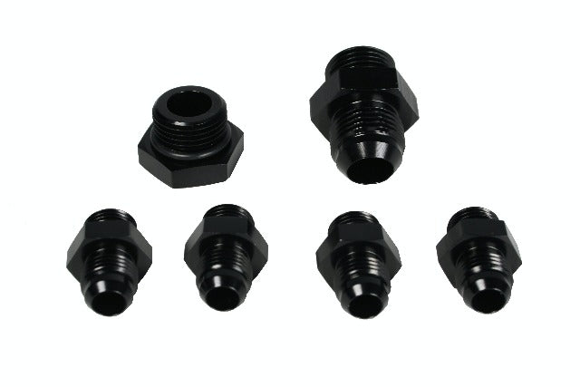 Aeromotive Fuel System 15202 A4 Regulator Fitting Kit (for two (2) carbs) (4) AN-06, (1) AN-10, (1)AN-10 Plug