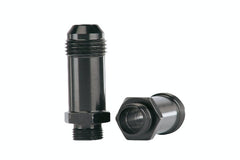 Aeromotive Fuel System 15208 Demon Carb AN-08 to 9/16 inch x 24 Thread Float Bowl Fitting - Extended