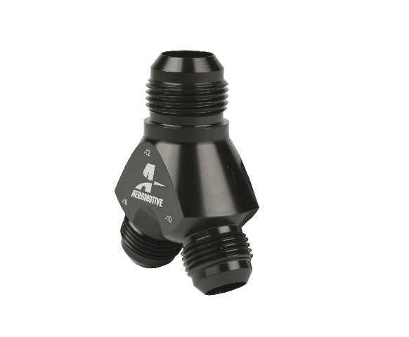 Aeromotive Fuel System 15678 Y-Block, AN-12 - 2x AN-10