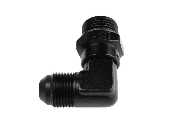Aeromotive Fuel System 15690 Fitting, Elbow, 90-Deg, AN-10 ORB to AN-08 Flare