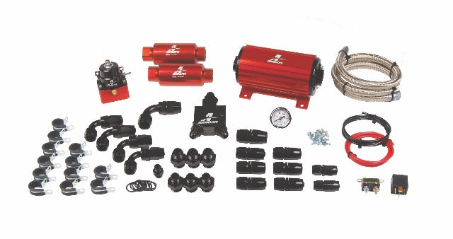 Aeromotive Fuel System 17125 A1000 System(11101 pump,13101 reg,filters,hose,hose ends,fittings,wiring kit).