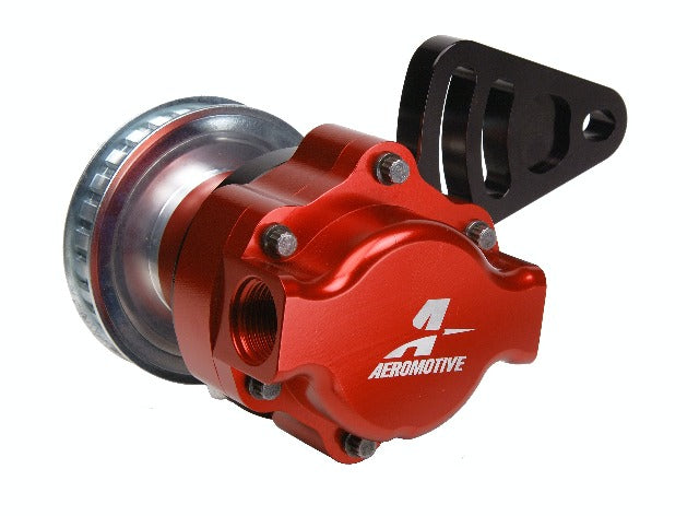 Aeromotive Fuel System 17140 Belt Drive Pump Kit (P/N 11105) with Gilmer pulley and mounting bracket