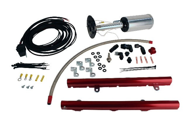 Aeromotive Fuel System 17184 System, C6 Corvette, 18671 Eliminator, 14115 LS-3 Rails, 16307 Wire Kit,Fittings