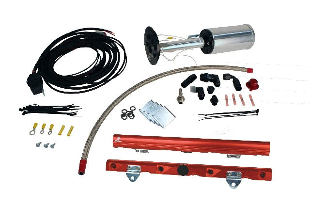 Aeromotive Fuel System 17186 System, C6 Corvette, 18671 Eliminator, 14142 LS-7 Rails, 16307 Wire Kit,Fittings
