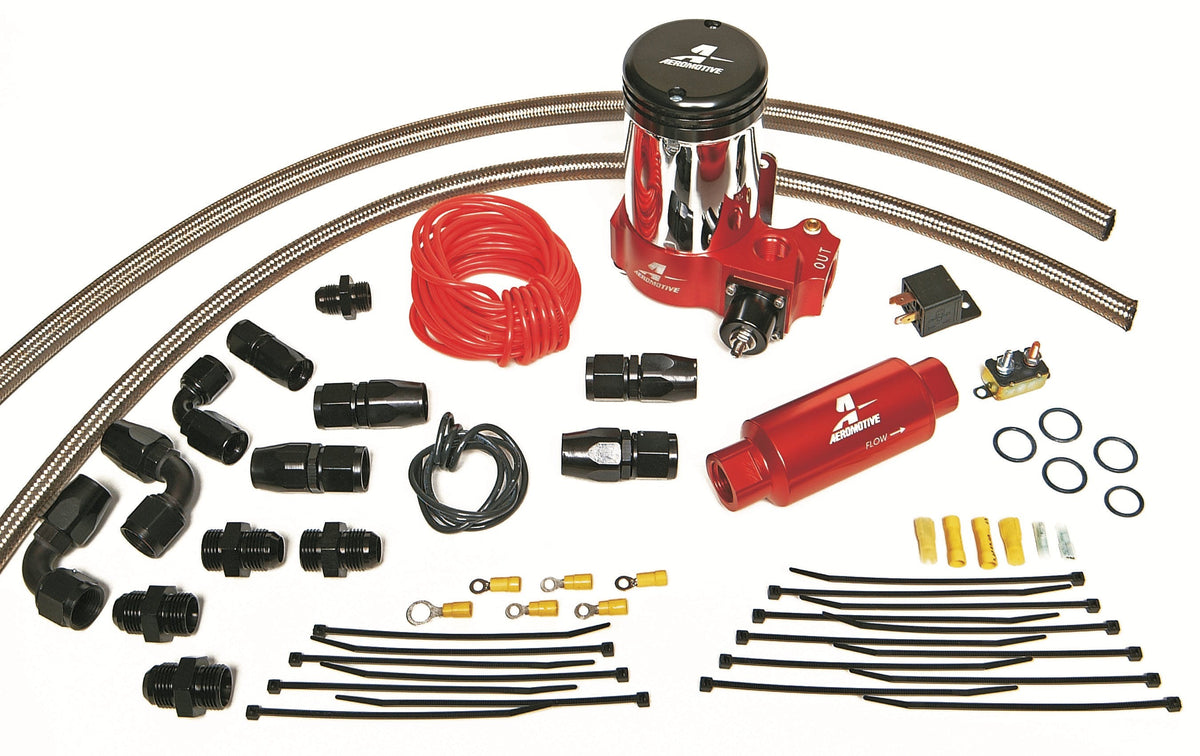 Aeromotive Fuel System 17202 A2000 Drag Race Pump Only Kit Includes(lines,fittings, hose ends and 11202 pump)
