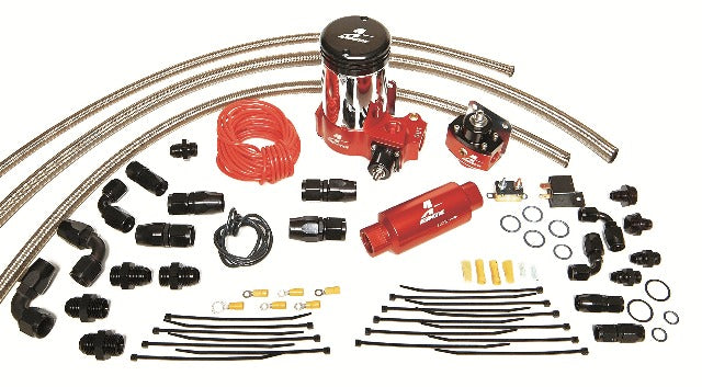 Aeromotive Fuel System 17203 A2000 Complete Drag Race Fuel System Single Carb(11202 pump, 13201 reg., lines)