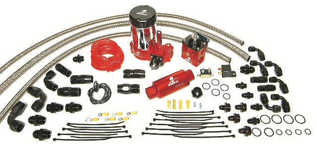 Aeromotive Fuel System 17204 A2000 Complete Drag Race Fuel System Dual Carbs(11202 pump, 13203 reg,lines)