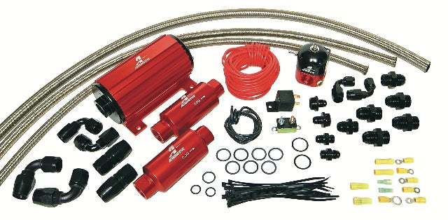 Aeromotive Fuel System 17242 A1000 Carbureted System(11101 pump,13204 reg.,filters,hose,fittings,wiring kit)