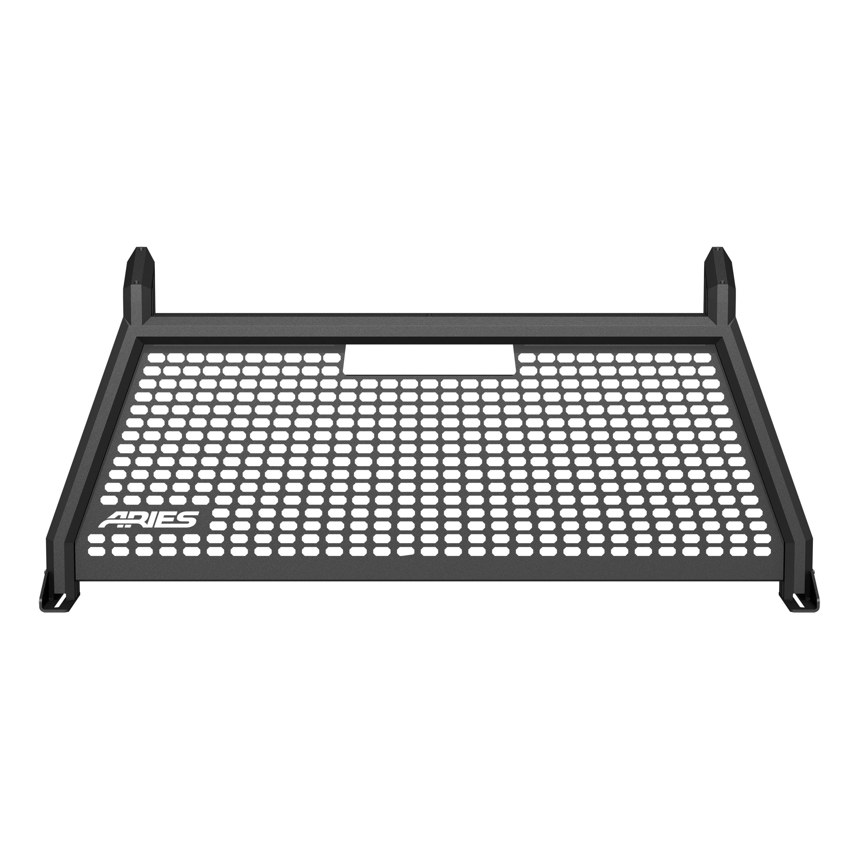 ARIES 1110103 AdvantEDGE Black Aluminum Headache Rack, Select Ford F-250, F-350 Super Duty