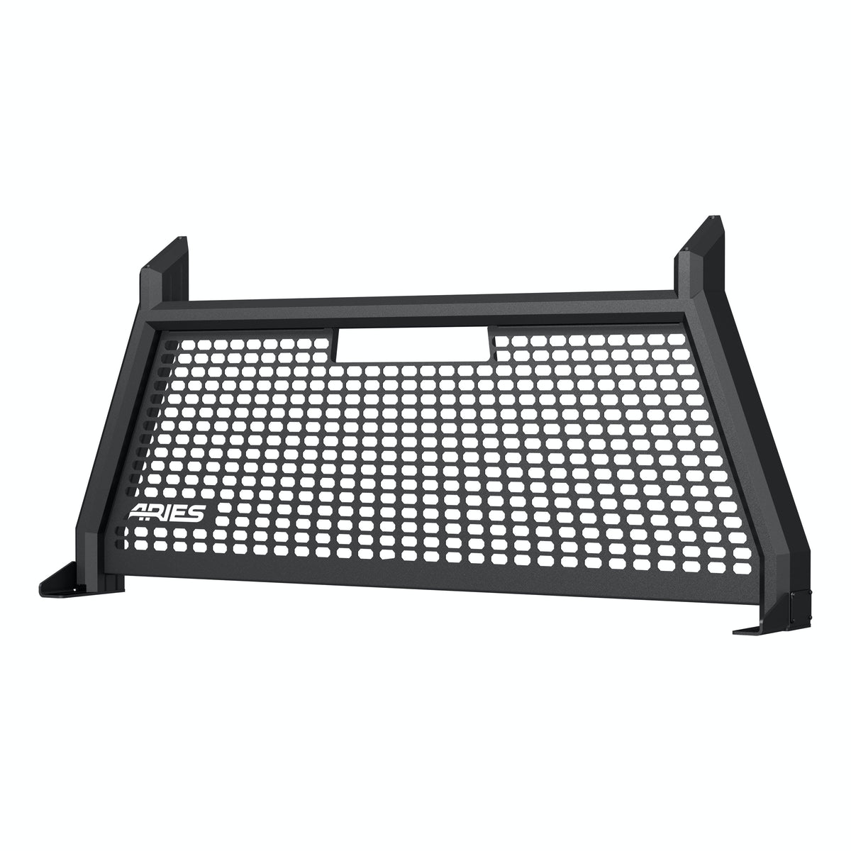 ARIES 1110103 AdvantEDGE Black Aluminum Headache Rack, Select Ford F-250, F-350 Super Duty
