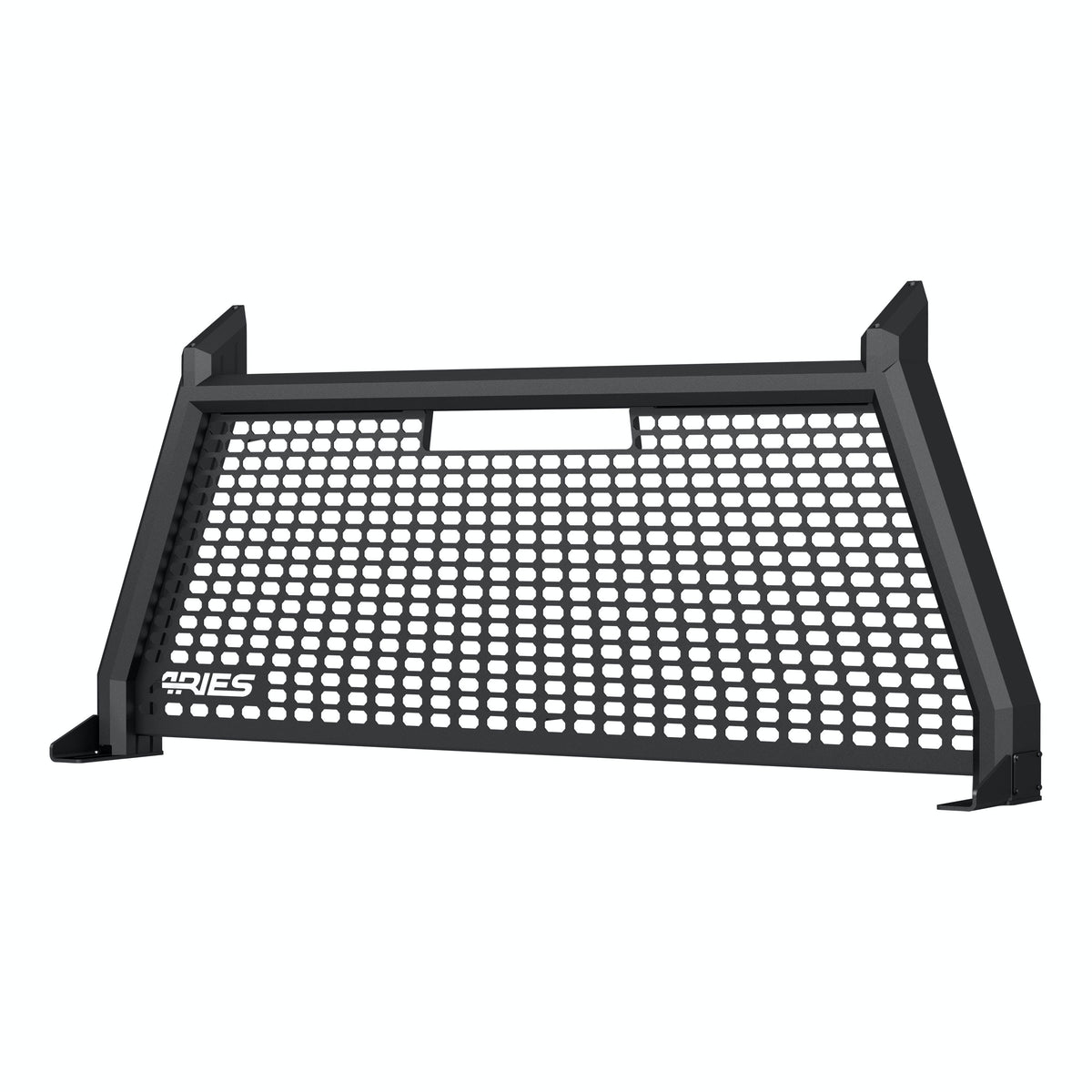 ARIES 1110107 AdvantEDGE Black Aluminum Headache Rack, Select Ford F-250, F-350 Super Duty