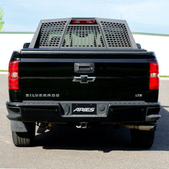 ARIES 1110110 Switchback Black Aluminum Headache Rack, Select Chevrolet Silverado, GMC Sierra