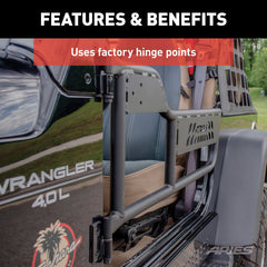 ARIES 1500100 Jeep Wrangler TJ Aluminum Tube Doors
