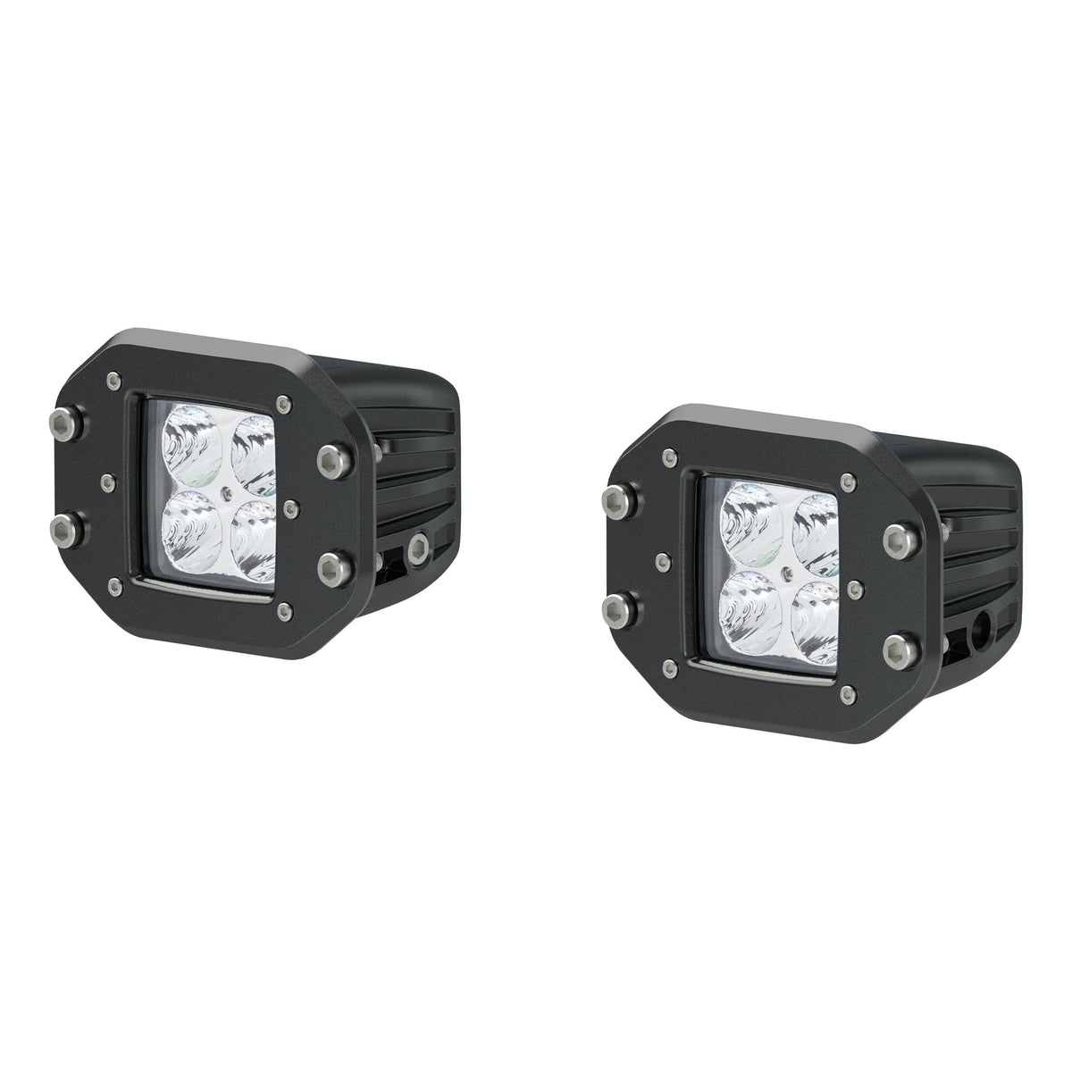 ARIES 1501250 2" Square Flush-Mount LED Lights (2,200 Lumens)