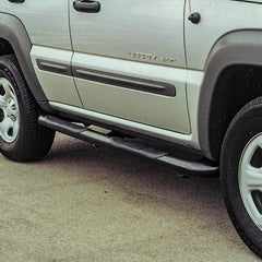 ARIES 201002 3" Round Black Steel Side Bars, Select Jeep Liberty