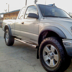ARIES 202001-2 3" Round Polished Stainless Side Bars, Select Toyota Tacoma