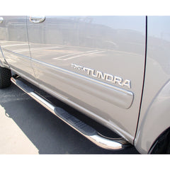ARIES 202006-2 3" Round Polished Stainless Side Bars, Select Toyota Tundra Crew Cab