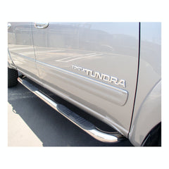 ARIES 202006-2 3" Round Polished Stainless Side Bars, Select Toyota Tundra Crew Cab