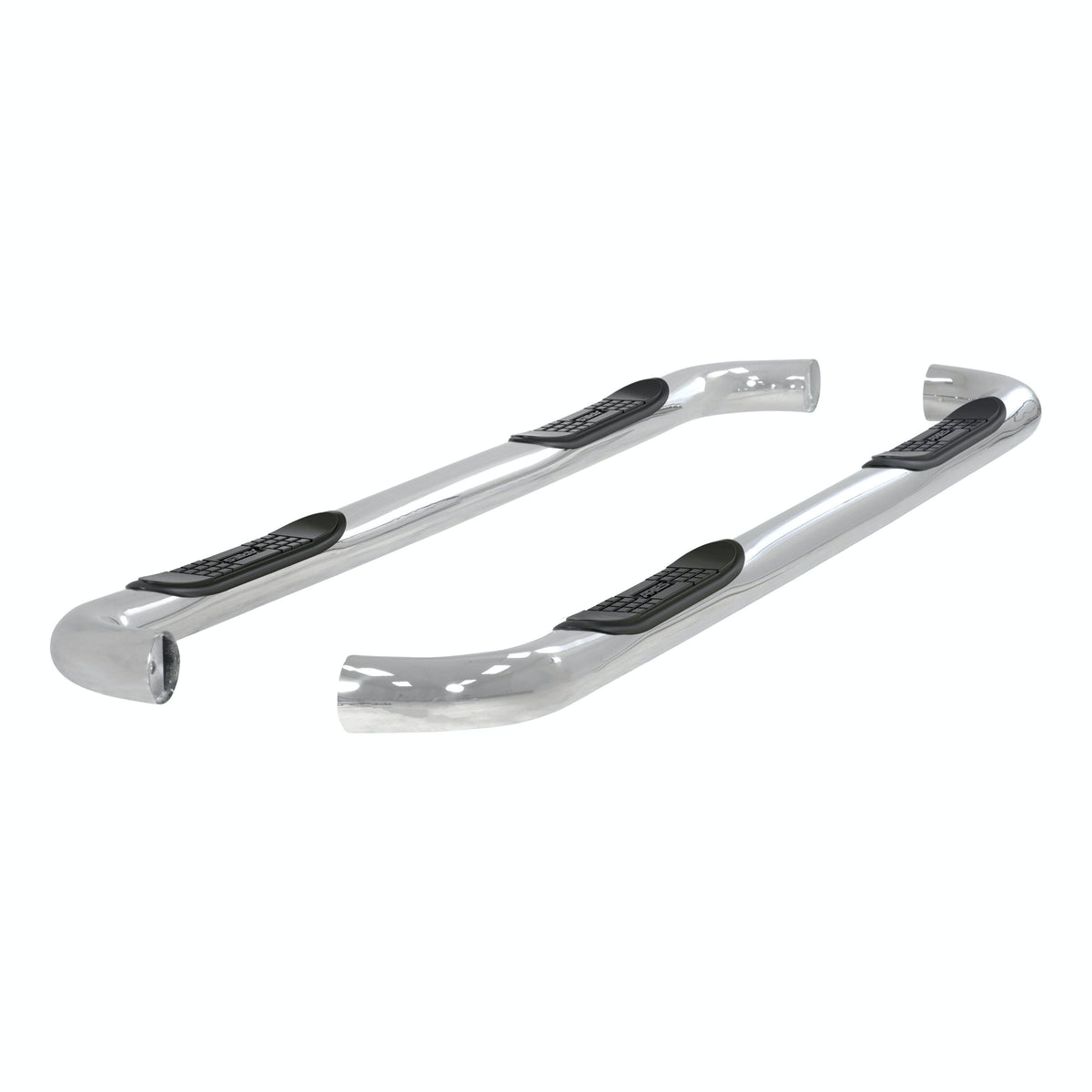 ARIES 203006-2 3" Round Polished Stainless Side Bars, Select Ford Excursion, F-250, F-350