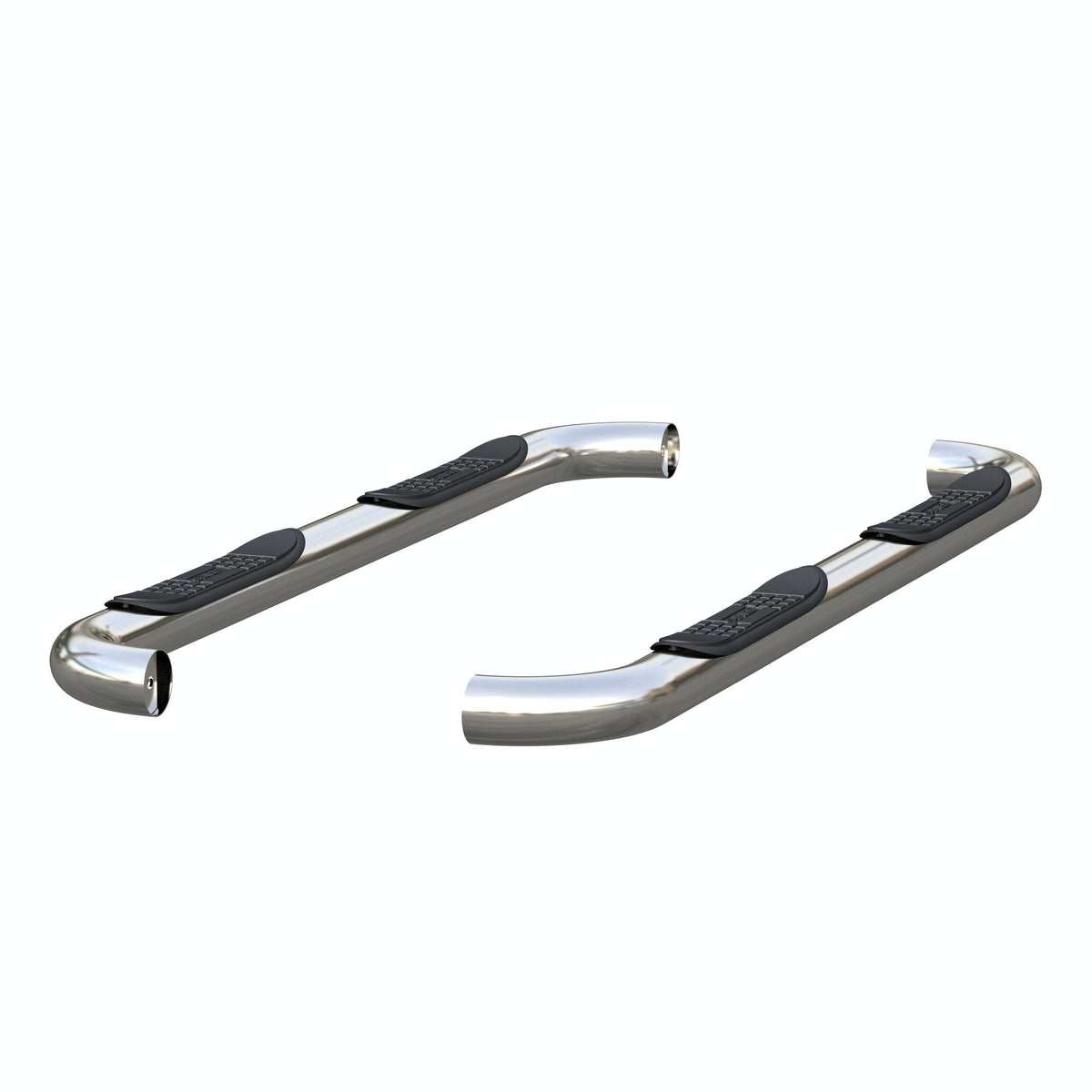 ARIES 203025-2 3" Round Polished Stainless Side Bars, Select Ford F-250, F-350 Super Duty