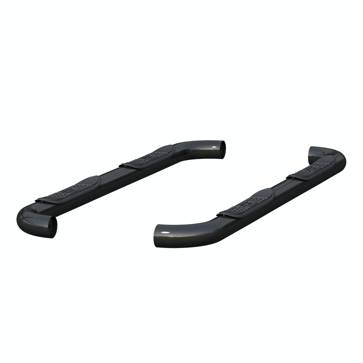 ARIES 203025 3" Round Black Steel Side Bars, Select Ford F-150, F-250, F-350 Super Duty
