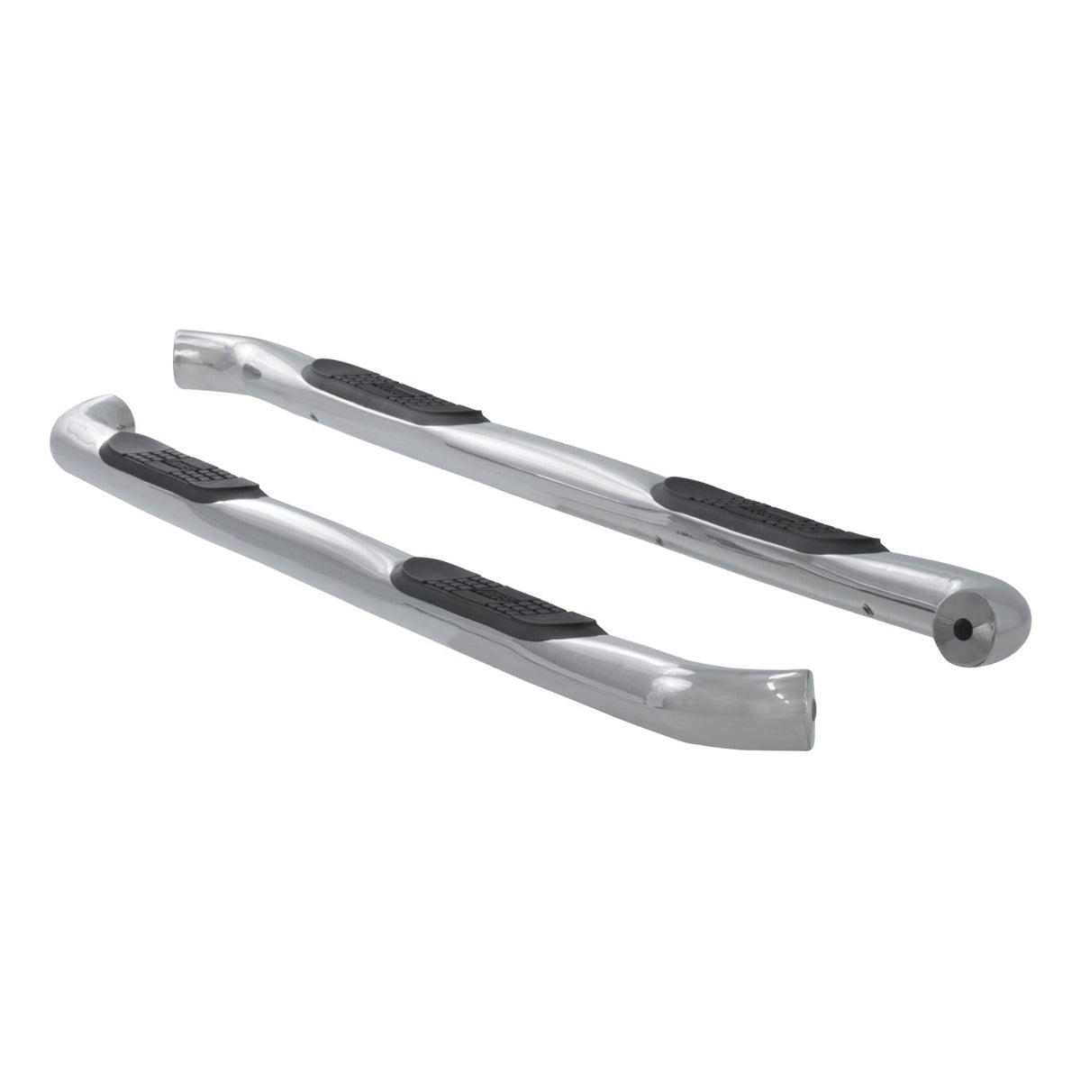 ARIES 203043-2 3" Round Polished Stainless Side Bars, Select Ford F-150, F-250, F-350
