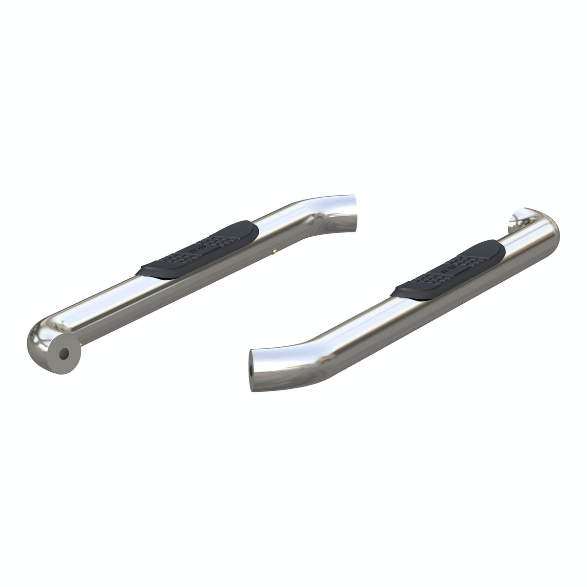 ARIES 203045-2 3" Round Polished Stainless Side Bars, Select Ford F-150, F-250, F-350
