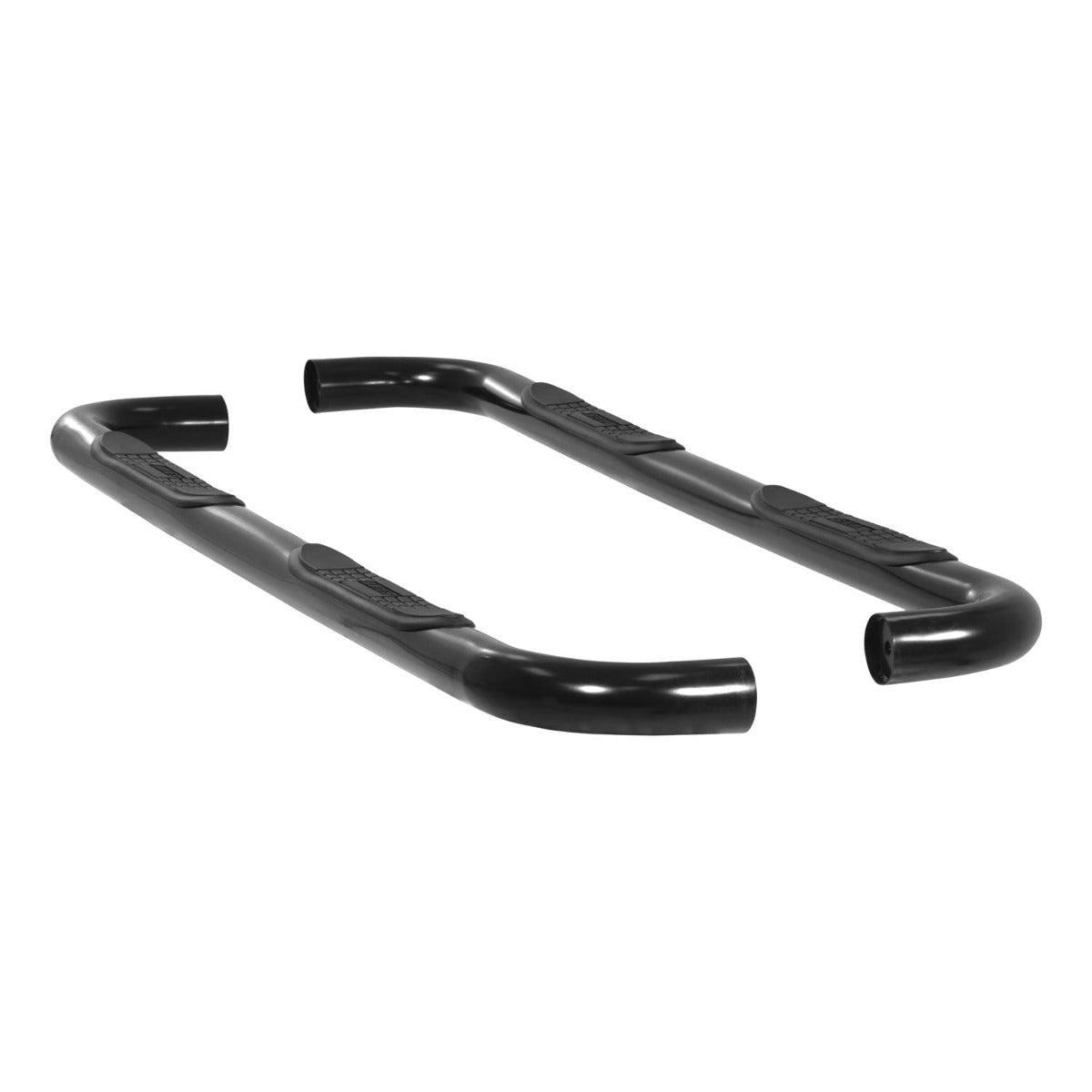 ARIES 204001 3" Round Black Steel Side Bars, Select Chevrolet, GMC C, K