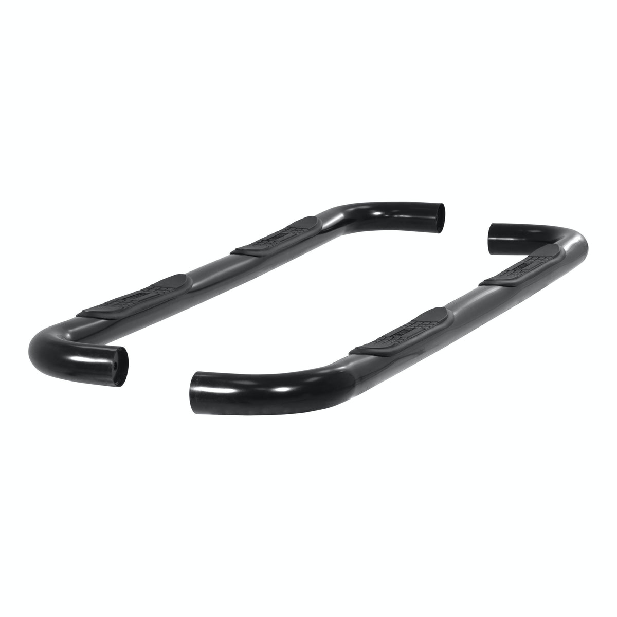 ARIES 204001 3" Round Black Steel Side Bars, Select Chevrolet, GMC C, K