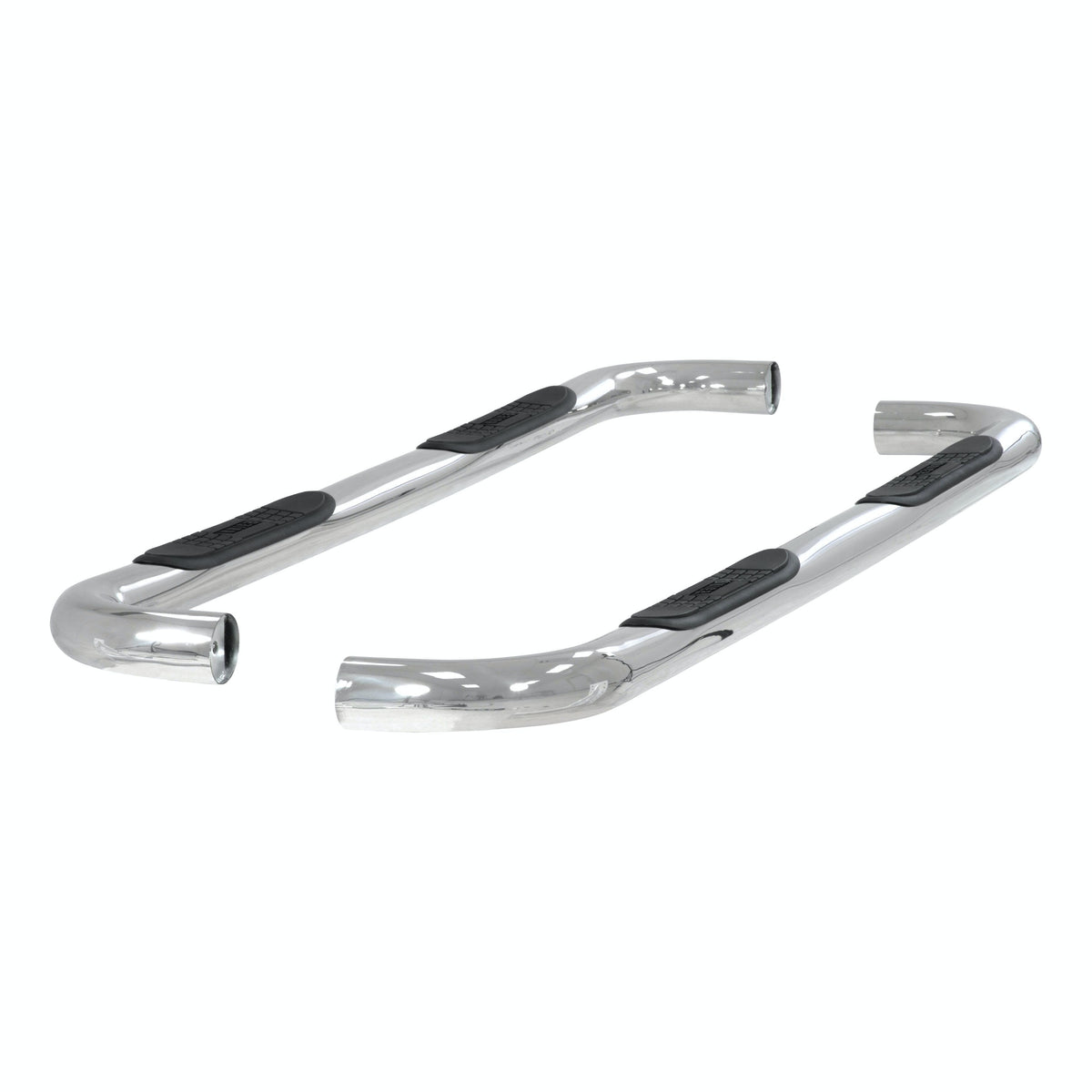 ARIES 204009-2 3" Round Polished Stainless Side Bars, Select Silverado, Sierra 1500, 2500, 3500