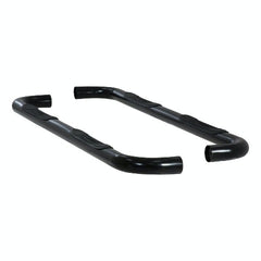 ARIES 204009 3" Round Black Steel Side Bars, Select Silverado, Sierra 1500, 2500, 3500 HD