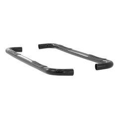 ARIES 204013 3" Round Black Steel Side Bars, Select Silverado, Sierra 1500, 2500, 3500 HD